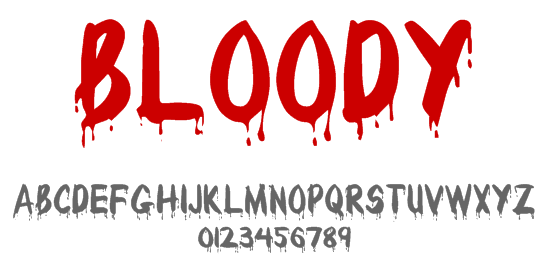 Bloody font