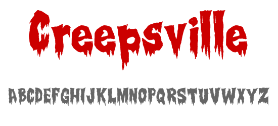 Creepsville font