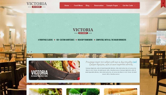 Victoria Premium Restaurant Wordpress Theme