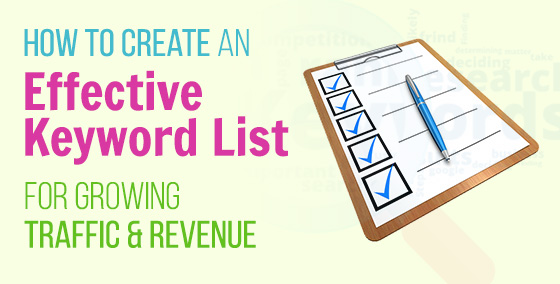 How to Create an Effective Keyword List