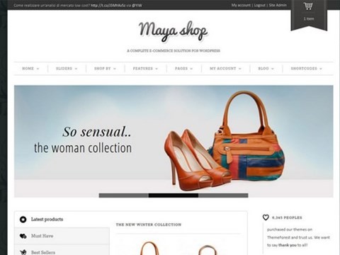 maya shop wordpress theme
