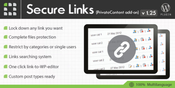 Private Content - Secure Links Add on