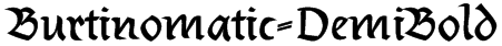 Burtinomatic-DemiBold Font