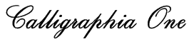 Calligraphia One Font