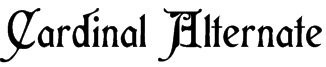 Cardinal Alternate Font