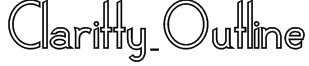 Claritty_Outline Font