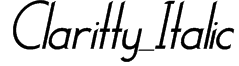 Claritty_Italic Font