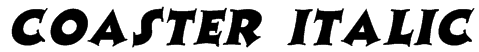Coaster Italic Font