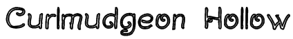 Curlmudgeon Hollow Font