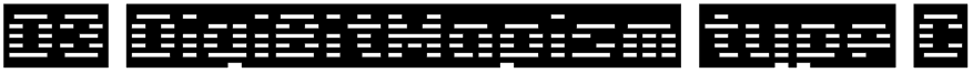 D3 DigiBitMapism type C Font
