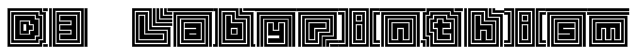 D3 Labyrinthism Font