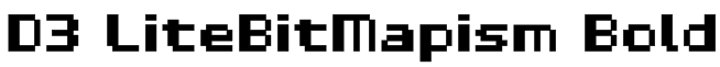 D3 LiteBitMapism Bold Font