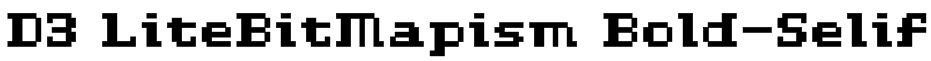 D3 LiteBitMapism Bold-Selif Font