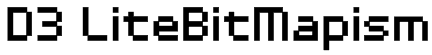 D3 LiteBitMapism Font