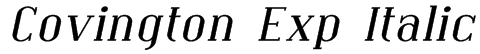 Covington Exp Italic Font