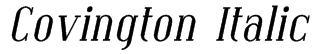 Covington Italic Font