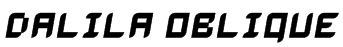Dalila Oblique Font