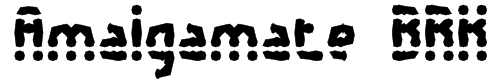 Amalgamate BRK Font