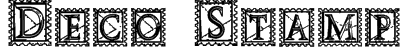 Deco Stamp Font