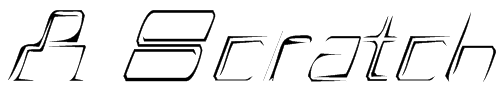 A Scratch Font
