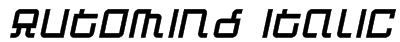 Automind Italic Font