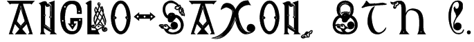 Anglo-Saxon, 8th c. Font