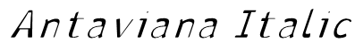 Antaviana Italic Font