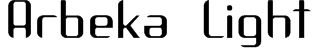 Arbeka  Light Font
