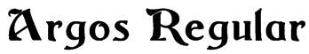 Argos Regular Font
