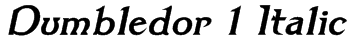 Dumbledor 1 Italic Font
