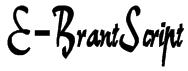 E-BrantScript Font