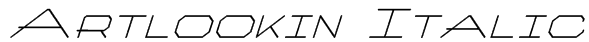 Artlookin Italic Font