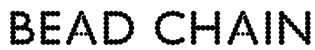 Bead Chain Font