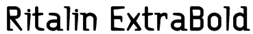 Ritalin ExtraBold Font