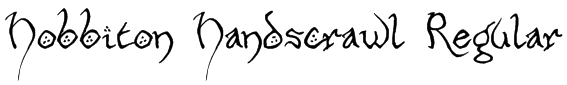 Hobbiton Handscrawl Regular Font
