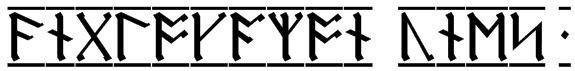 AngloSaxon Runes 1 Font