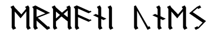 Germanic Runes Font