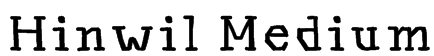 Hinwil Medium Font