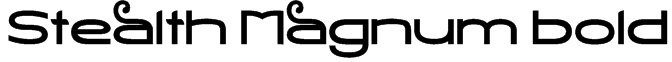 Stealth Magnum Bold Font