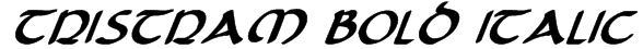 Tristram Bold Italic Font