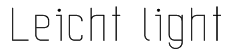 Leicht light Font