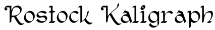 Rostock Kaligraph Font