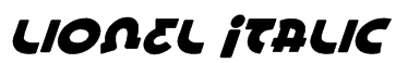 Lionel Italic Font