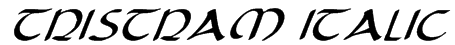 Tristram Italic Font