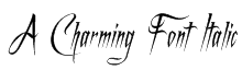 A Charming Font Italic Font