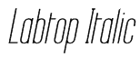 Labtop Italic Font