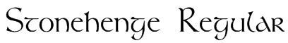 Stonehenge Regular Font