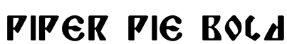 Piper Pie Bold Font