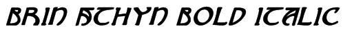 Brin Athyn Bold Italic Font