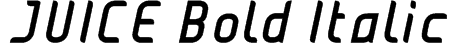 JUICE Bold Italic Font